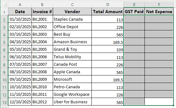 Steps to Do GST Reconciliation in Excel