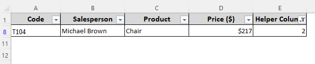 Avoid Repeated Values with Excel Formula and the Filter Feature
