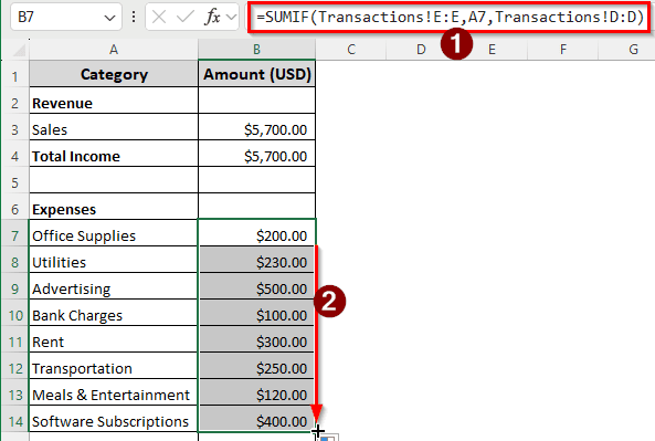 Steps to Maintain Accounts for a Small Business in Excel
