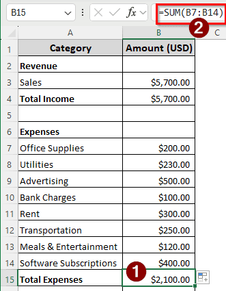Steps to Maintain Accounts for a Small Business in Excel