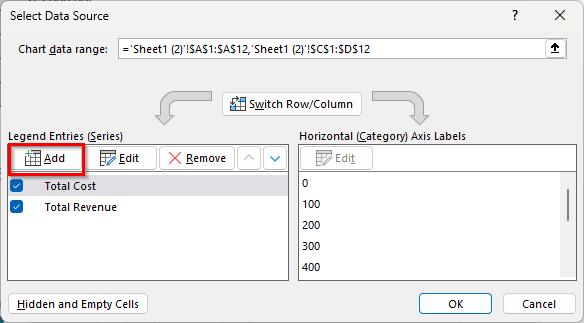 Steps to Make a Break-Even Chart in Excel