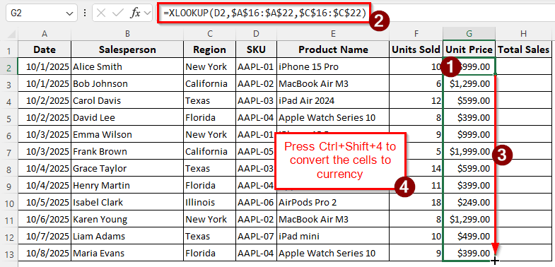 Steps to Make a Sales Report in Excel