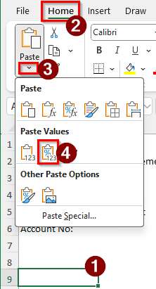 Steps to Organize Bank Statements in Excel