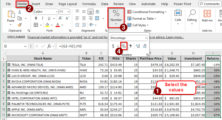 Steps to Track a Stock Portfolio in Excel