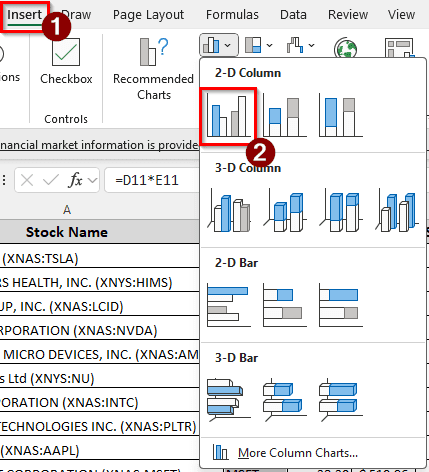 Steps to Track a Stock Portfolio in Excel
