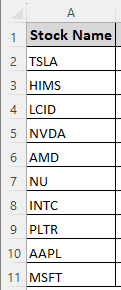 Steps to Track a Stock Portfolio in Excel