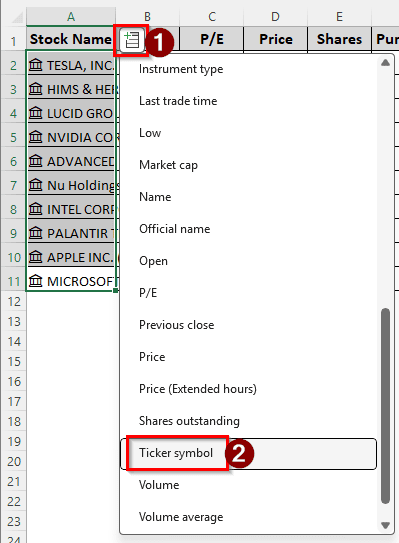 Steps to Track a Stock Portfolio in Excel