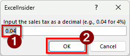 Using VBA Code to Calculate Sales Tax