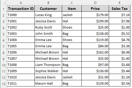 Using VBA Code to Calculate Sales Tax