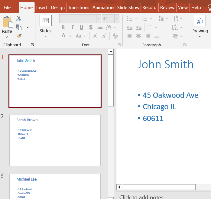 Steps to Merge Excel Data into PowerPoint Using Word