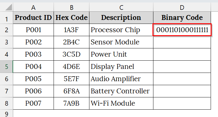 Applying VBA Macro to Convert Long Hex Strings to Binary