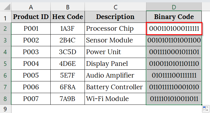 Applying VBA Macro to Convert Long Hex Strings to Binary