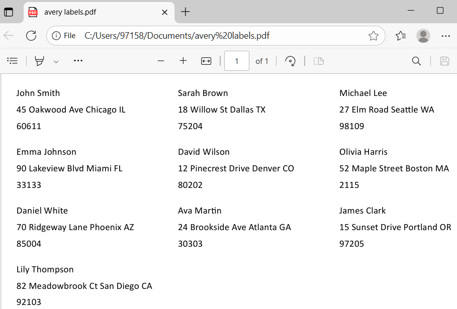 Automating Avery Label Printing from Excel Using VBA