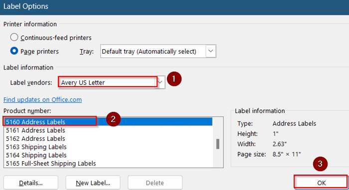 Using Mail Merge to Print Avery Labels in Word from Excel