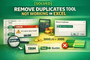 featured image - excel remove duplicates not working