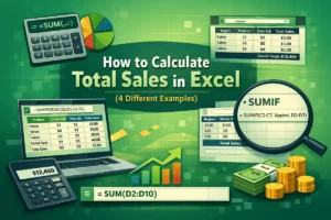 featured image - how to calculate total sales in excel