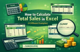 featured image - how to calculate total sales in excel