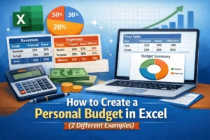 featured image - how to create a personal budget in excel