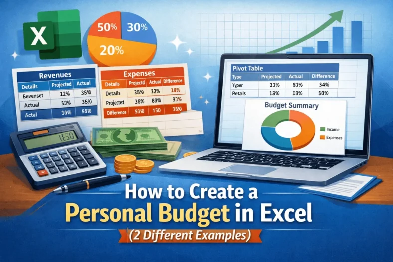 featured image - how to create a personal budget in excel