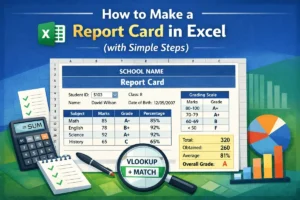featured image - how to make report card in excel