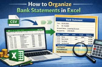 featured image - how to organize bank statements in excel