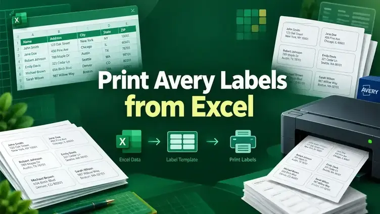 featured image - how to print avery labels from excel