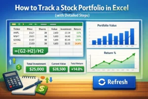featured image - how to track stock portfolio in excel