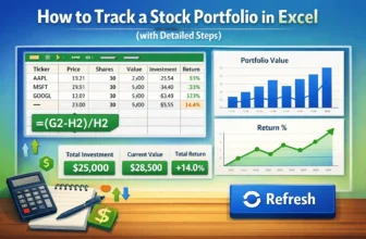 featured image - how to track stock portfolio in excel