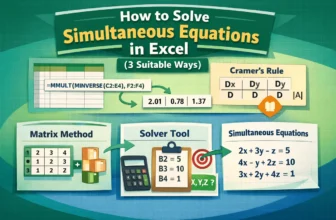 featured image - solving simultaneous equations in excel