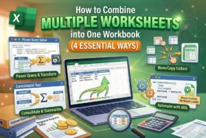 featured image - combine multiple worksheets into one workbook in excel