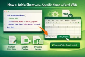 featured image - excel vba add sheet with name