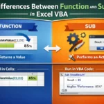 featured image - function vs sub vba​