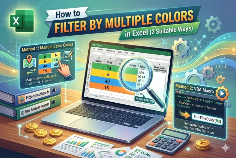 featured image - how to filter by multiple colors in excel
