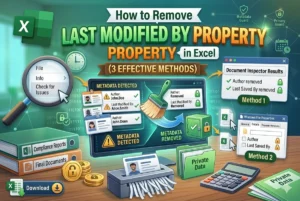 featured image - how to remove last modified by in excel