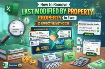 featured image - how to remove last modified by in excel