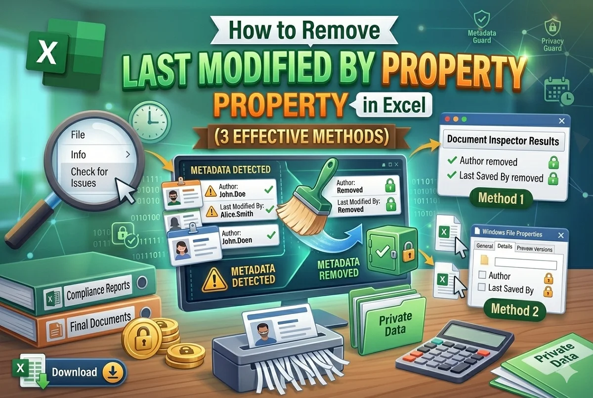 featured image - how to remove last modified by in excel