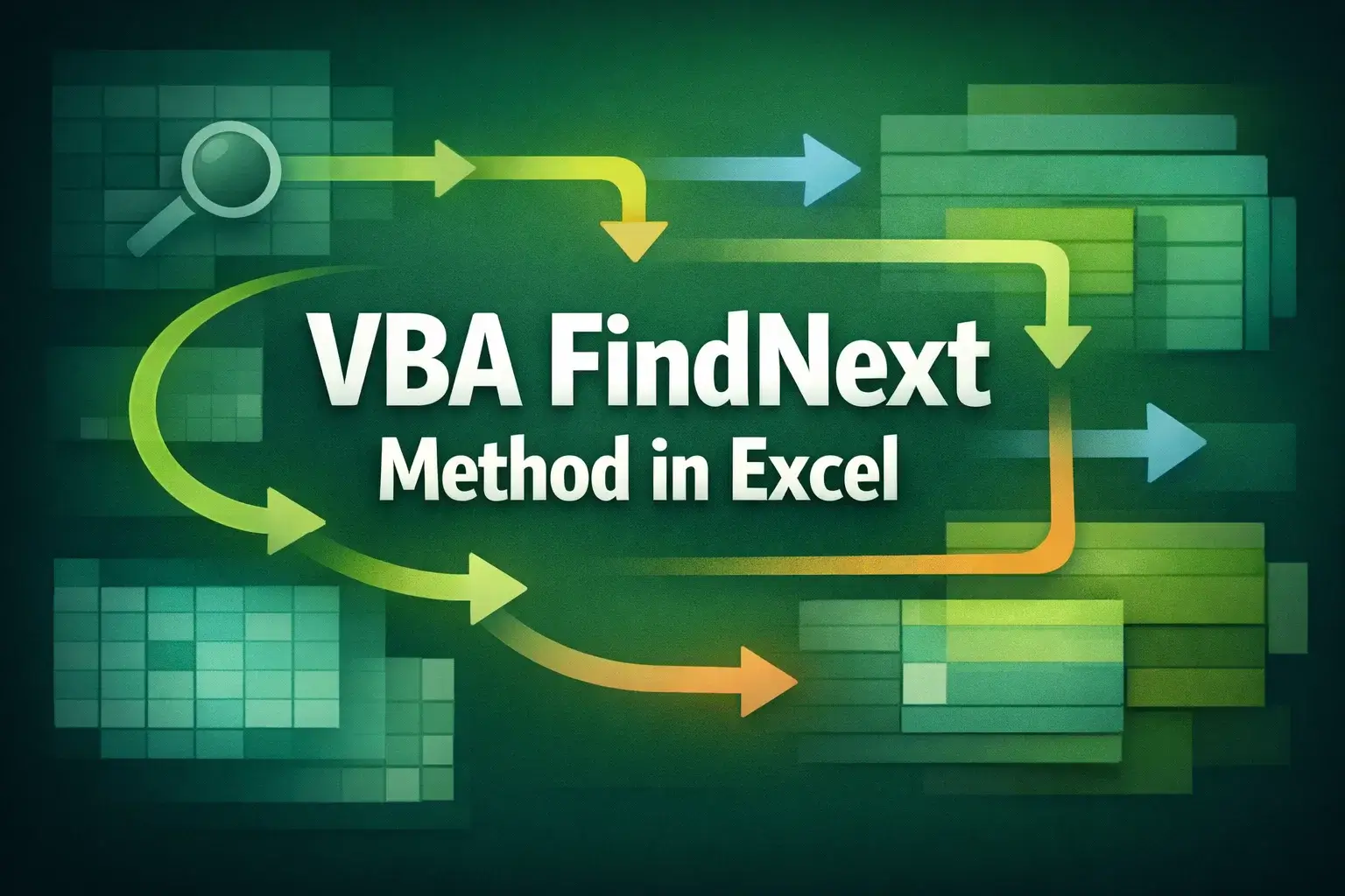 featured image - vba findnext method in excel