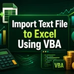 feature image - import text file to excel vba