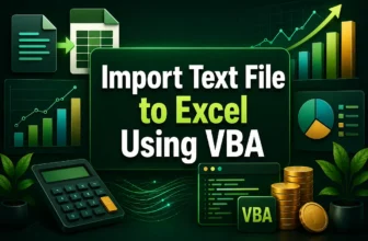feature image - import text file to excel vba