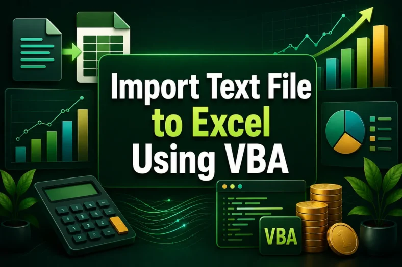 feature image - import text file to excel vba