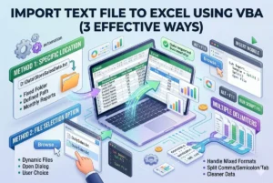 feature image - import text file to excel vba
