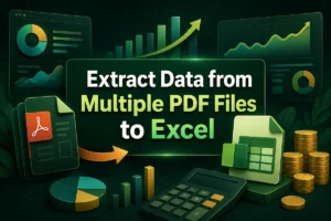 featured image - extract data from multiple pdf files to excel