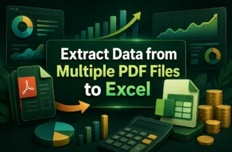 featured image - extract data from multiple pdf files to excel