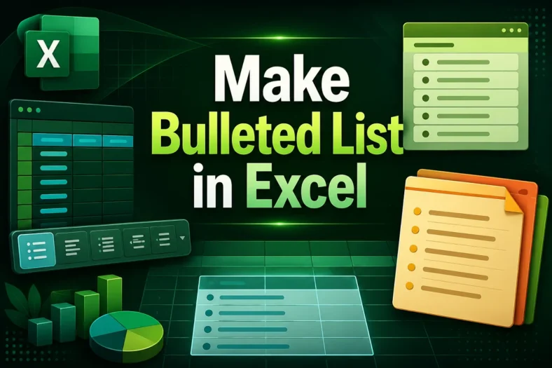 featured image - how to make a bulleted list in excel