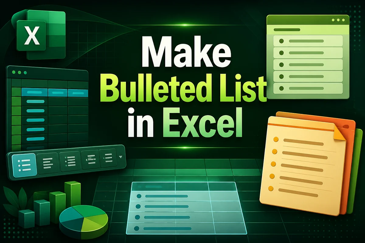 featured image - how to make a bulleted list in excel