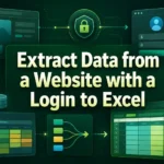 featured image - extract data from website with login to excel
