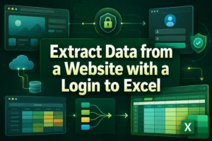 featured image - extract data from website with login to excel