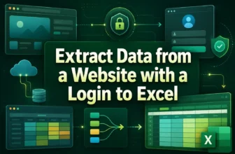 featured image - extract data from website with login to excel