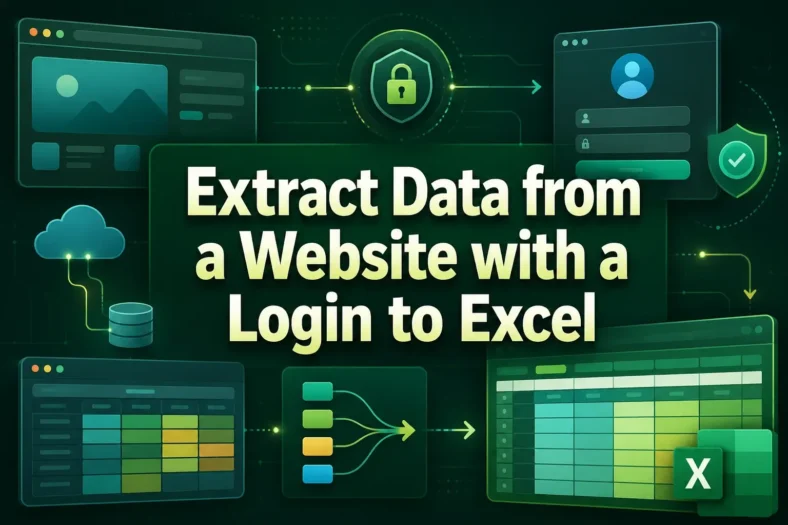 featured image - extract data from website with login to excel