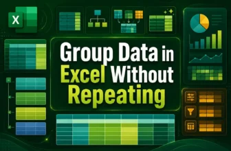 featured image - group data in excel without repeating